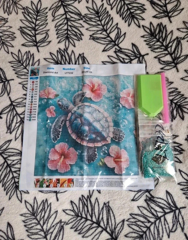 🐢kit complet tortue 🐢 peintures diamants 💎