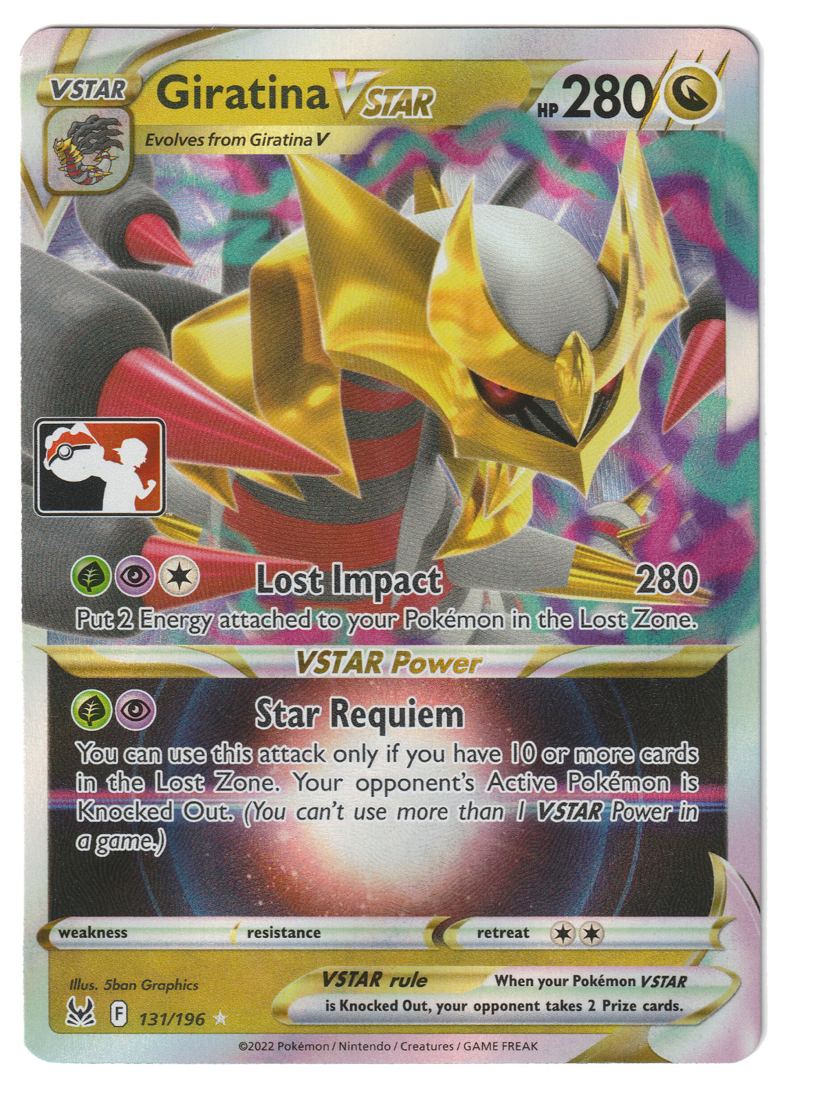 Giratina Vstar 131/196 - Prize Pack Stamped - Near Mint 