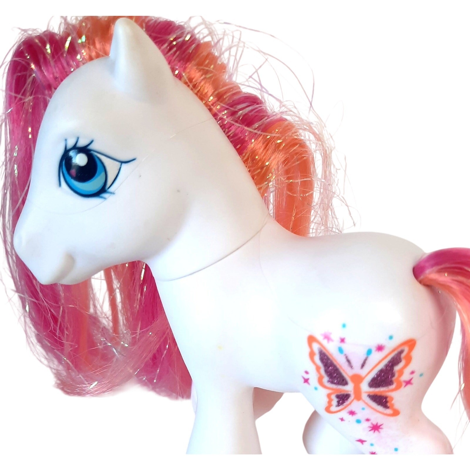 My Little Pony G3 Fairy Dust White Glitter Butterfly Crystal Princess Hasbro MLP