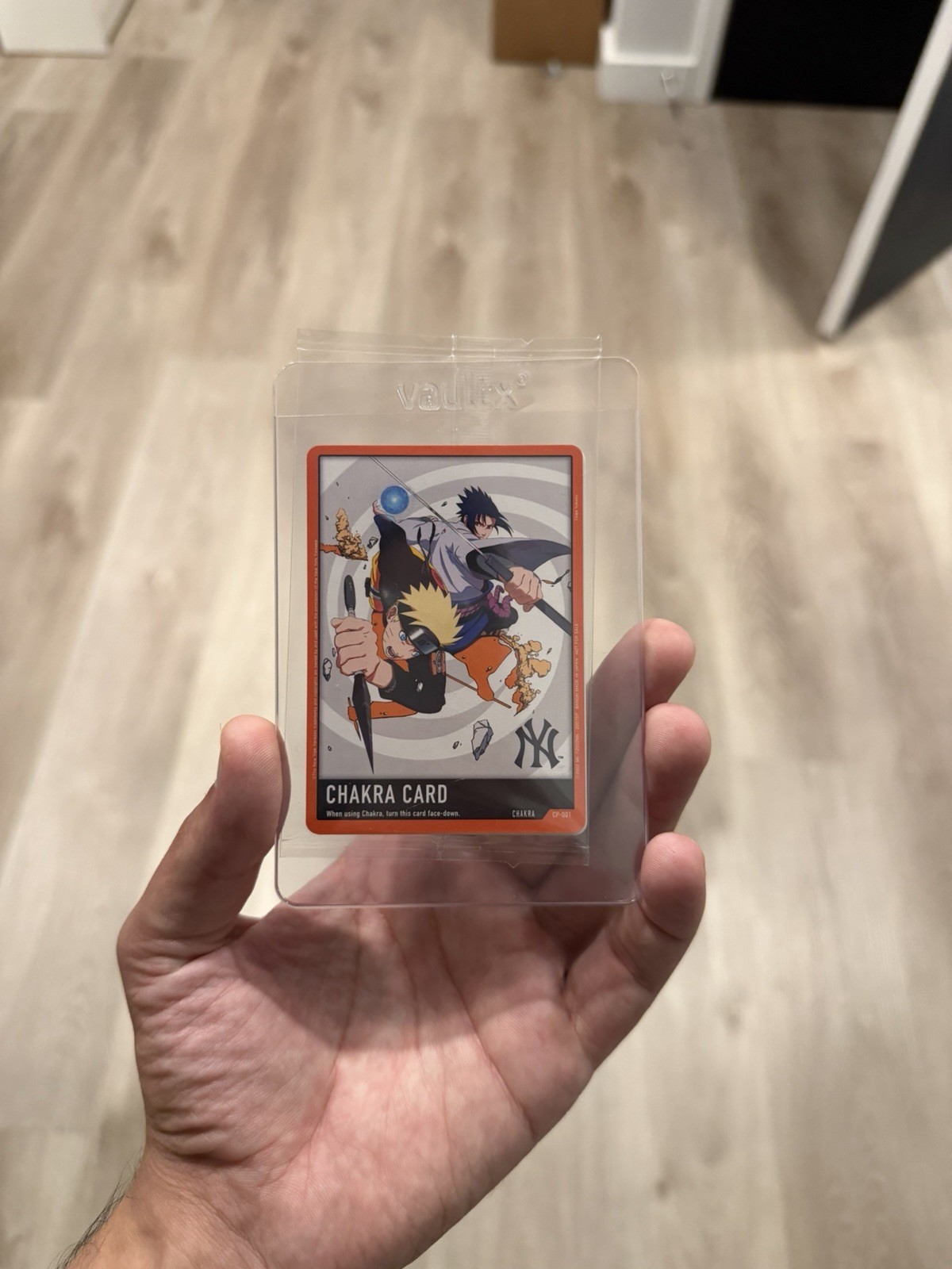 Carta promozionale esclusiva TCG Bandai di Naruto x Yankees New York IN MANO sigillata!