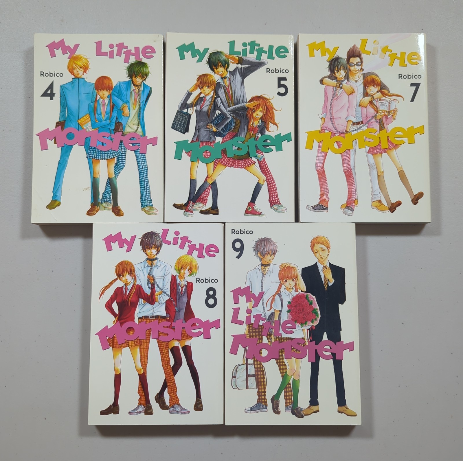 Il mio piccolo mostro, vol. 4 - 5, 7 - 9 manga, inglese, lotto di 5