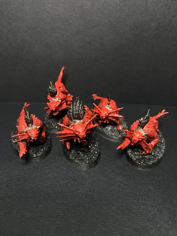 5 x Flesh Hounds Khorne high quality resin proxy