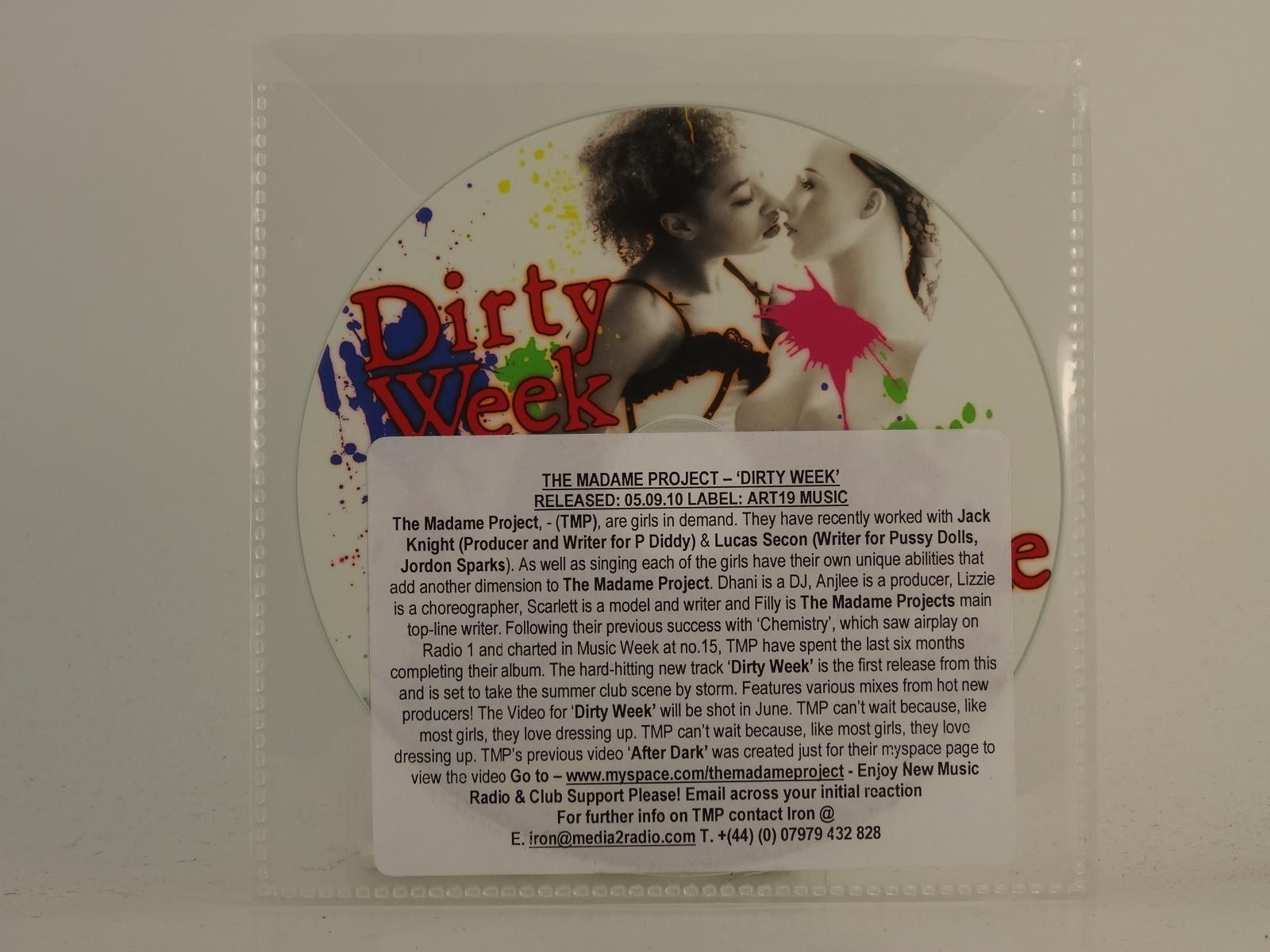 THE MADAME PROJECT DIRTY WEEK (H1) 6 Track Promo CD Single including Plastic Sle