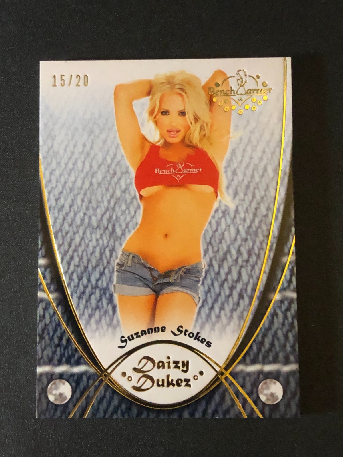 Scaldamuscoli da banco 2015 SUZANNE STOKES Daizy Dukez variante oro/20 Playmate 🐇 Frasier