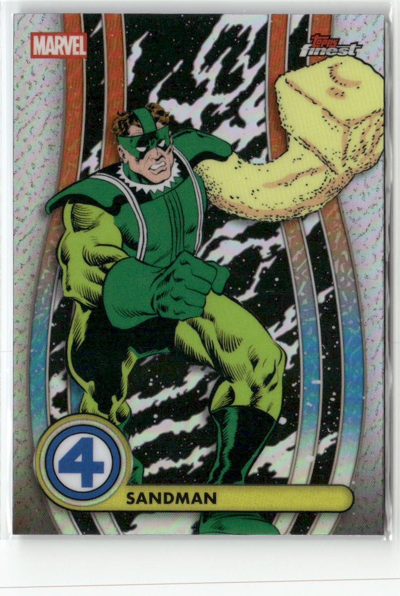 SANDMAN REFRACTOR #040 2026 Marvel Finest Fantastic Four Collectible Card