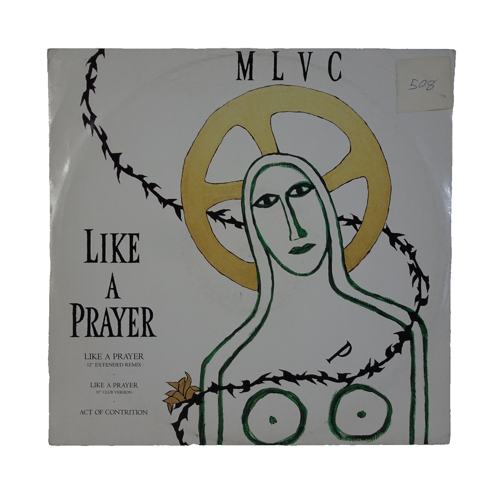 MADONNA Like A Prayer/ Act Of Contrition MLVC 12” Single 1989 Sire W7539T VG+/VG