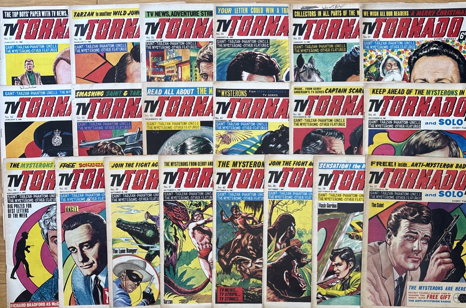 TV Tornado comics x 20