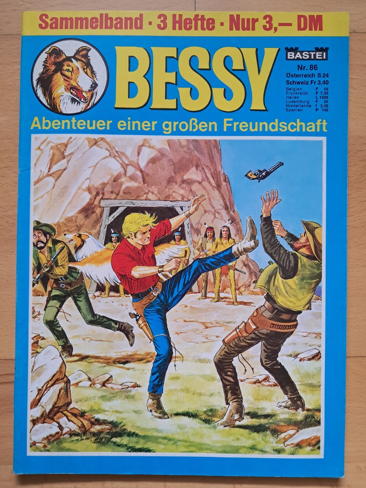 Raccolta Bessy n.86 con Bessy n.700, 703, 82 - Z1-2 BASTEI WESTERN COMIC