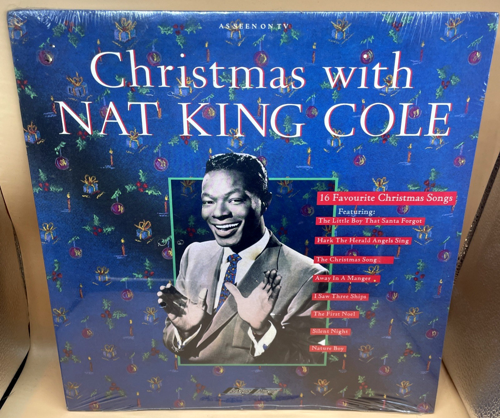 Nat King Cole Christmas With LP Gatefold Vinyl 1988 UK Stylus SMR 868 Sealed