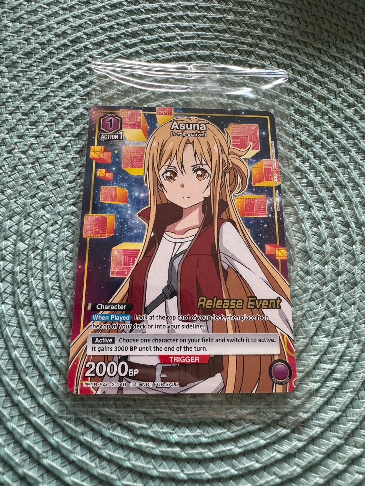 Union Arena Asuna UEPR/SAO-2-040 Uscita Evento Sigillato