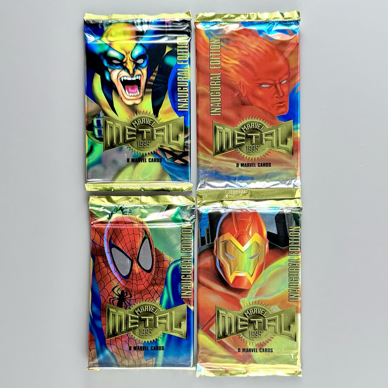 Marvel Metal 1995 confezione inaugurale x1 vintage Fleer Skybox