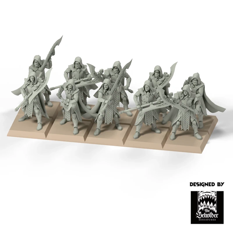 10 Vengadores Elfos Silvanos Beholder 32mm