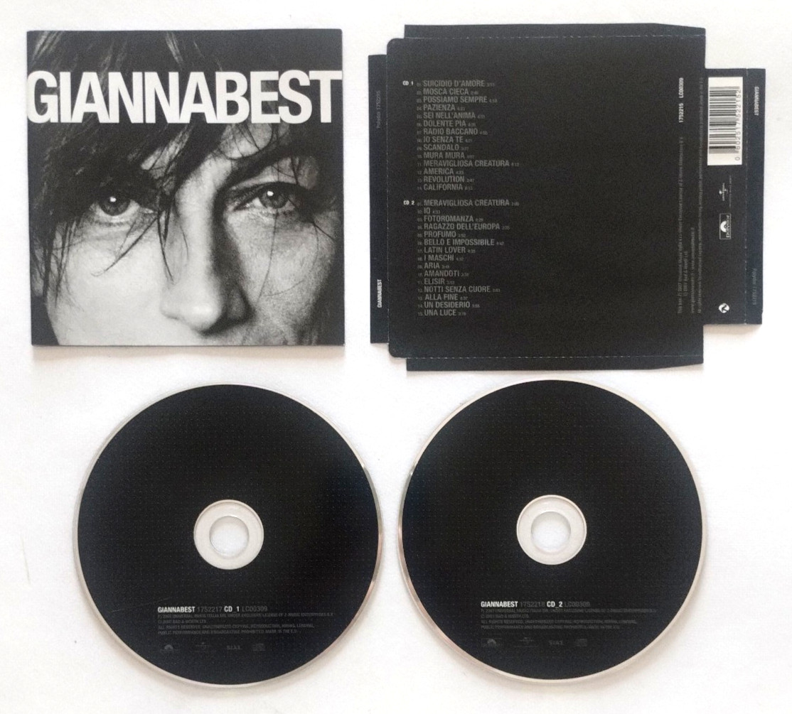 Cd Gianna Nannini Giannabest Italy 2007 Rock Pop Compact Disc Vintage (SOS2)