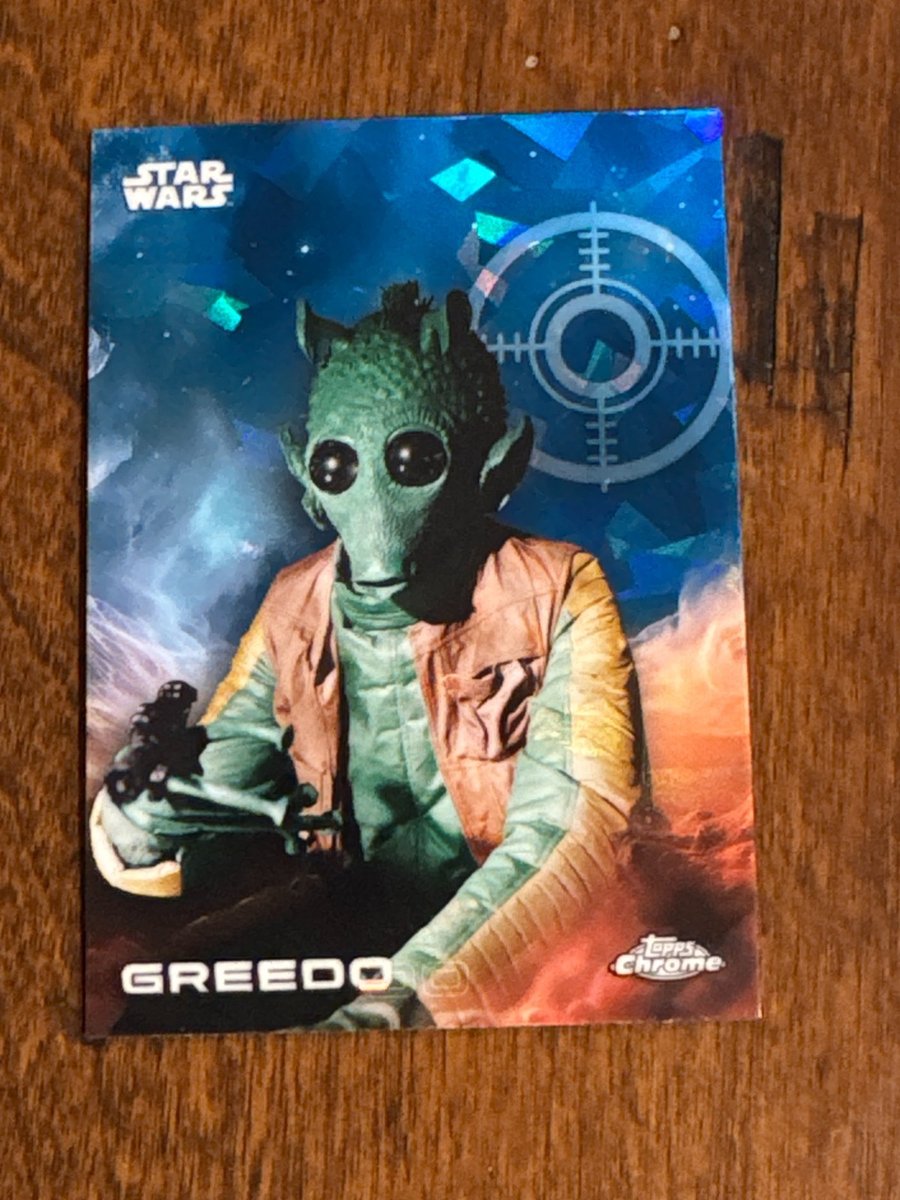 2025 Topps Chrome Star Wars Sapphire Greedo #54
