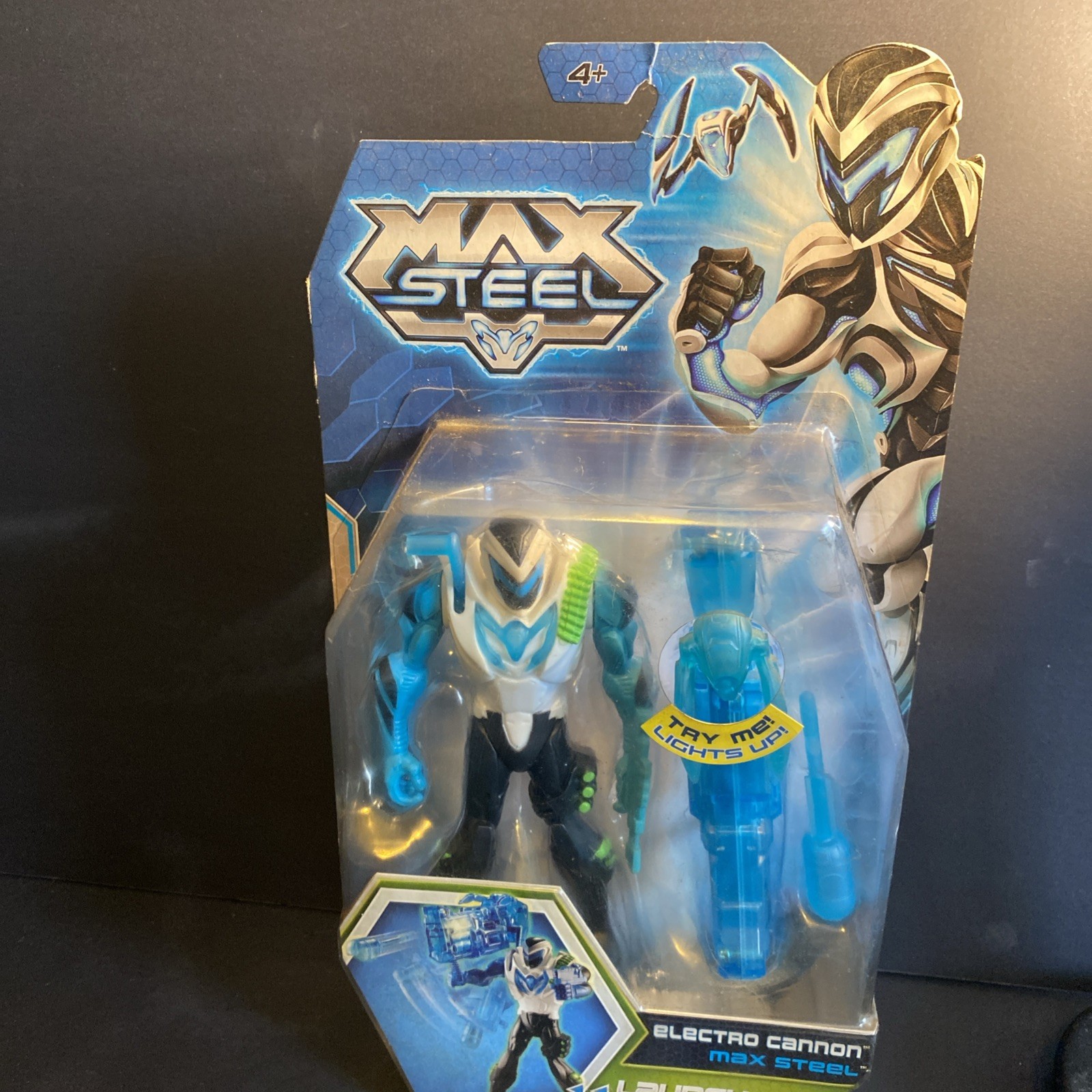 Figurina MAX STEEL Max Steel Electro Cannon 6" MATTEL 2013 vintage imballata NUOVA
