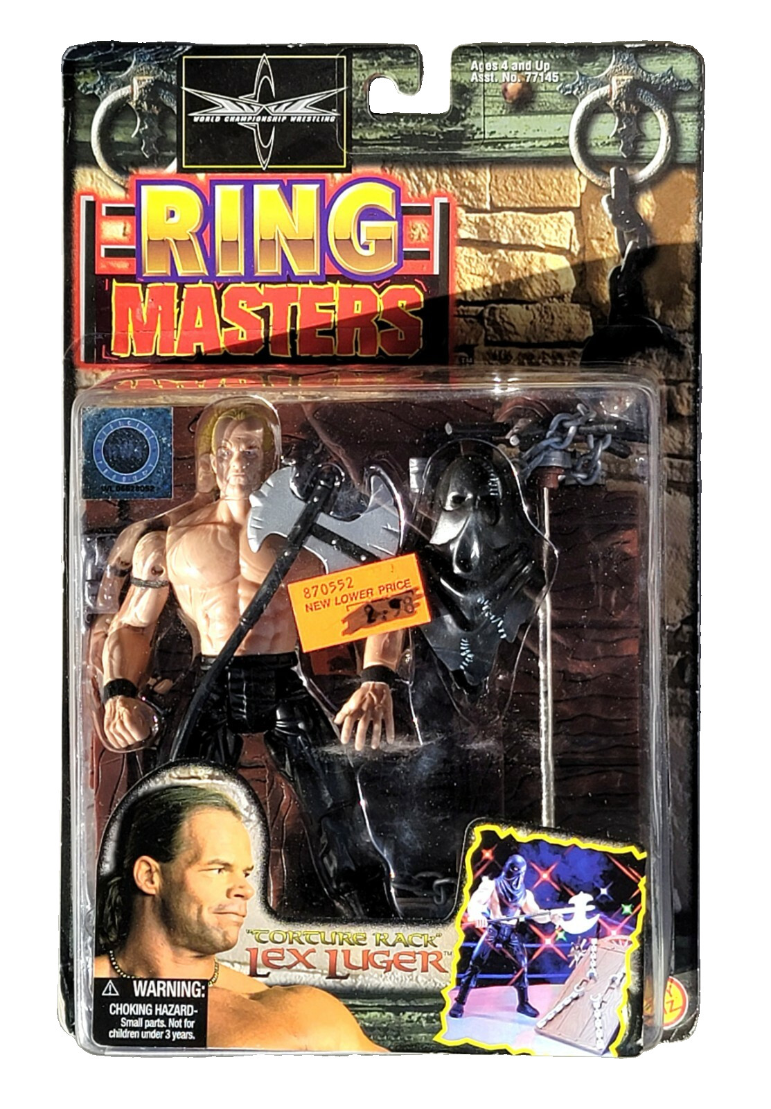 wcw wwf ljn wrestling superstars ring masters lex luger wrestling figure