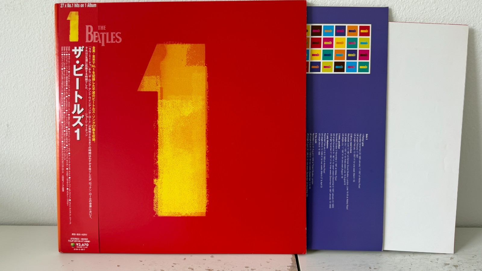 The Beatles 1 Greatest Hits 2xLP Vinyl TOJP-60146-47 NM/NM