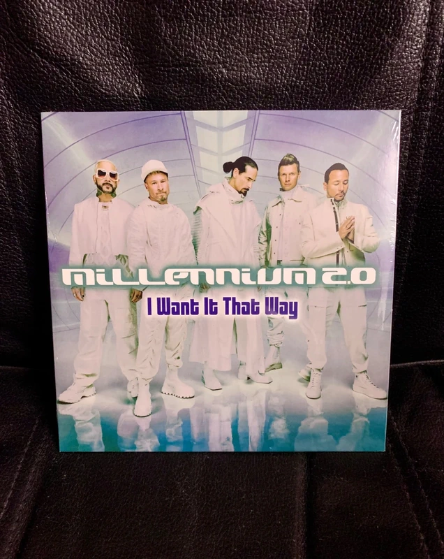Sealed - Backstreet Boys I want it that way Limited Blue Vinyl Single Düsseldorf Edition Germany