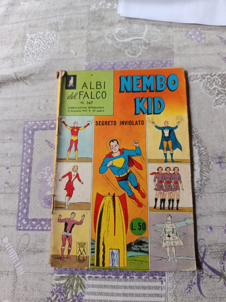ALBI DEL FALCO NEMBO KID N° 347 - "SEGRETO INVIOLATO" - ED. MONDADORI 1962
