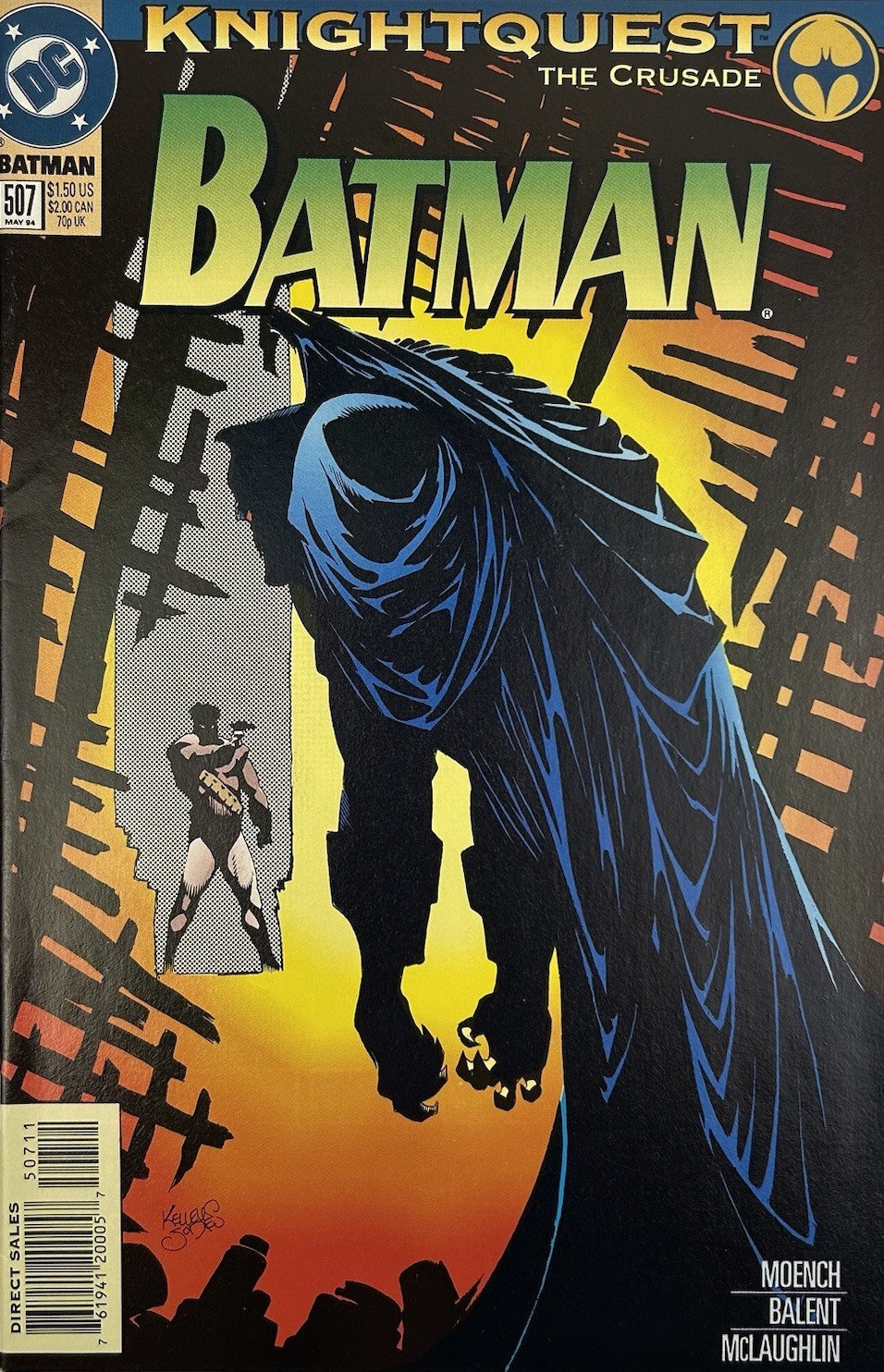 Batman #507 DC Comics Knightquest La Crociata 1994 Moench Balent C67