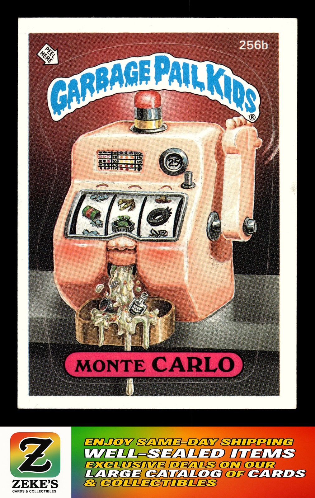 1987 Topps Garbage Pail Kids Series 7 #256b Monte Carlo
