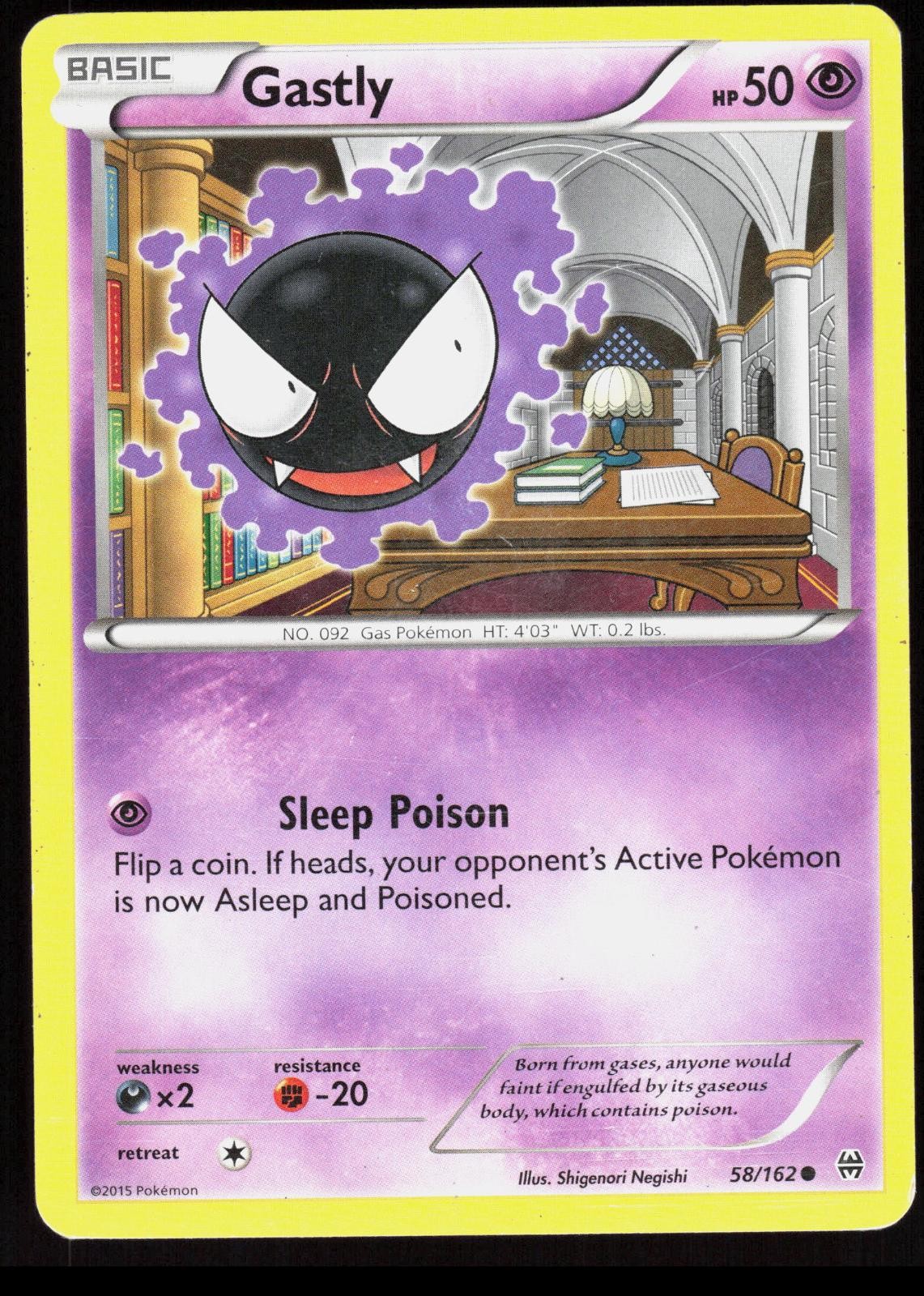 BREAKthrough Gastly 58/162 LP Pokemon comune