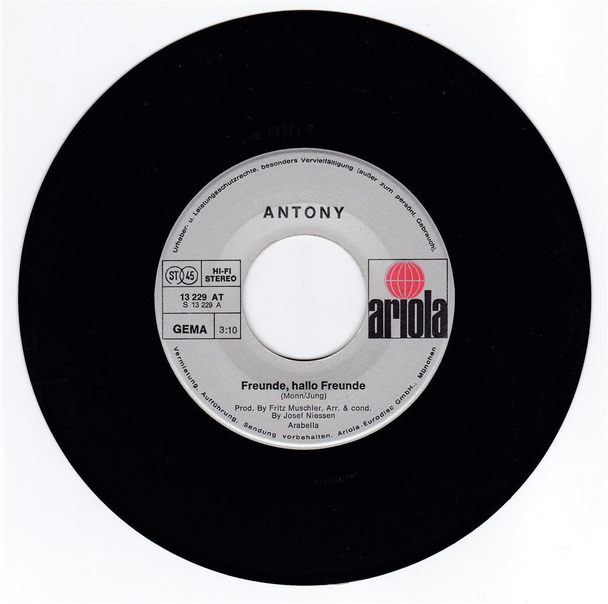 Antony - Freunde, hallo Freunde ++ used ++