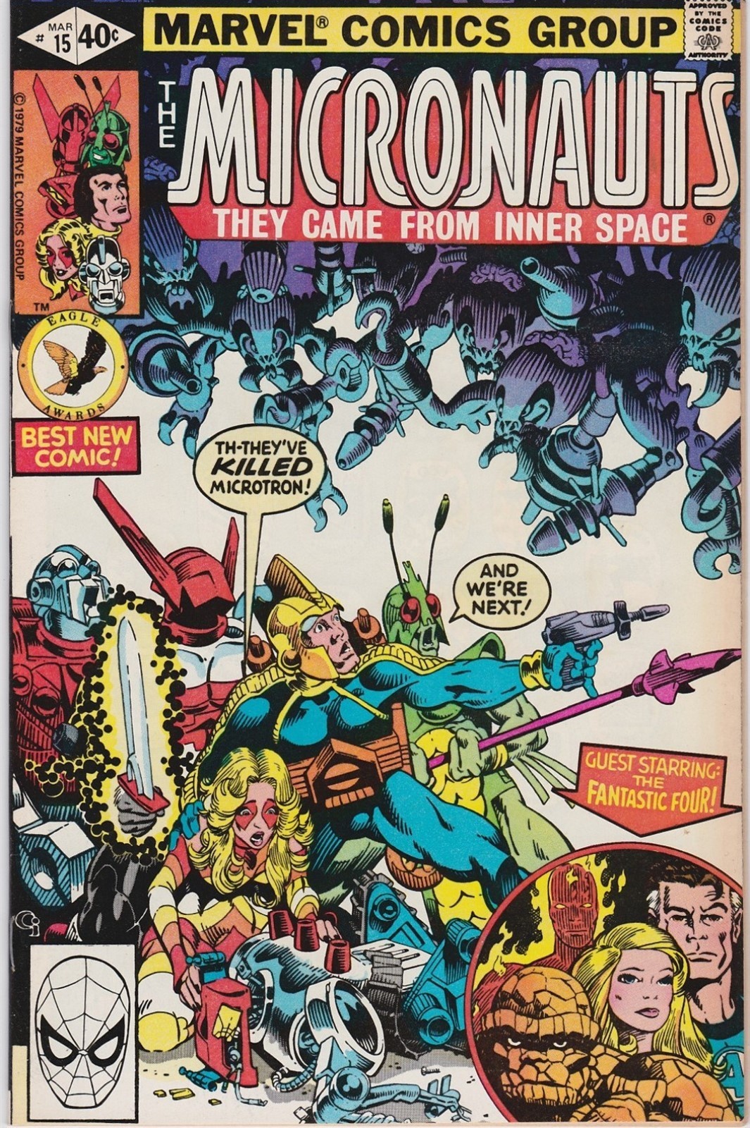 MICRONAUTS #15, MARCH 1980! NEAR MINT CONDITION! BRONZE AGE CLASSIC!