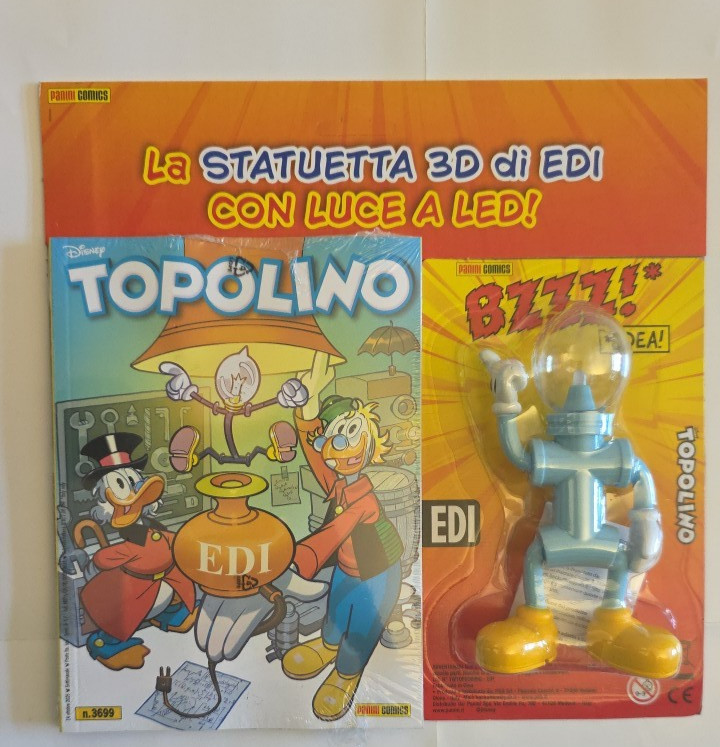 TOPOLINO N.3699 CON EDI AMICO GENIALE LAMPADINA LED  "n"