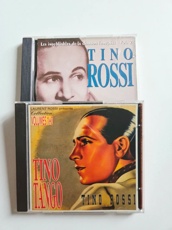 Lot 2 CD Tino Rossi – Tino Tango Volumes 1+2 – Les Inoubliables Chanson Française