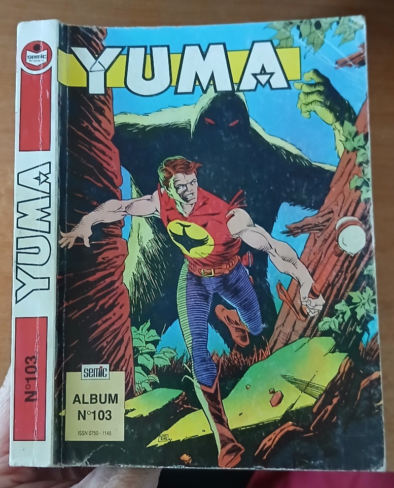 BD album reliure reliée YUMA n° 103 le petit ranger ZAGOR 360.361.362 LUG 1992