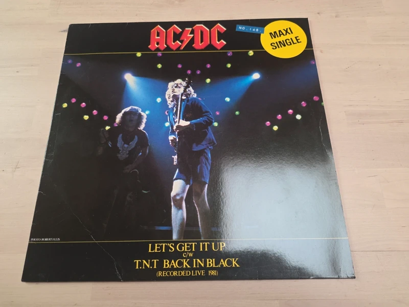 Vinyl 12" 45Rpm. AC/ DC. Let's get it up/ Back in Blac 1981