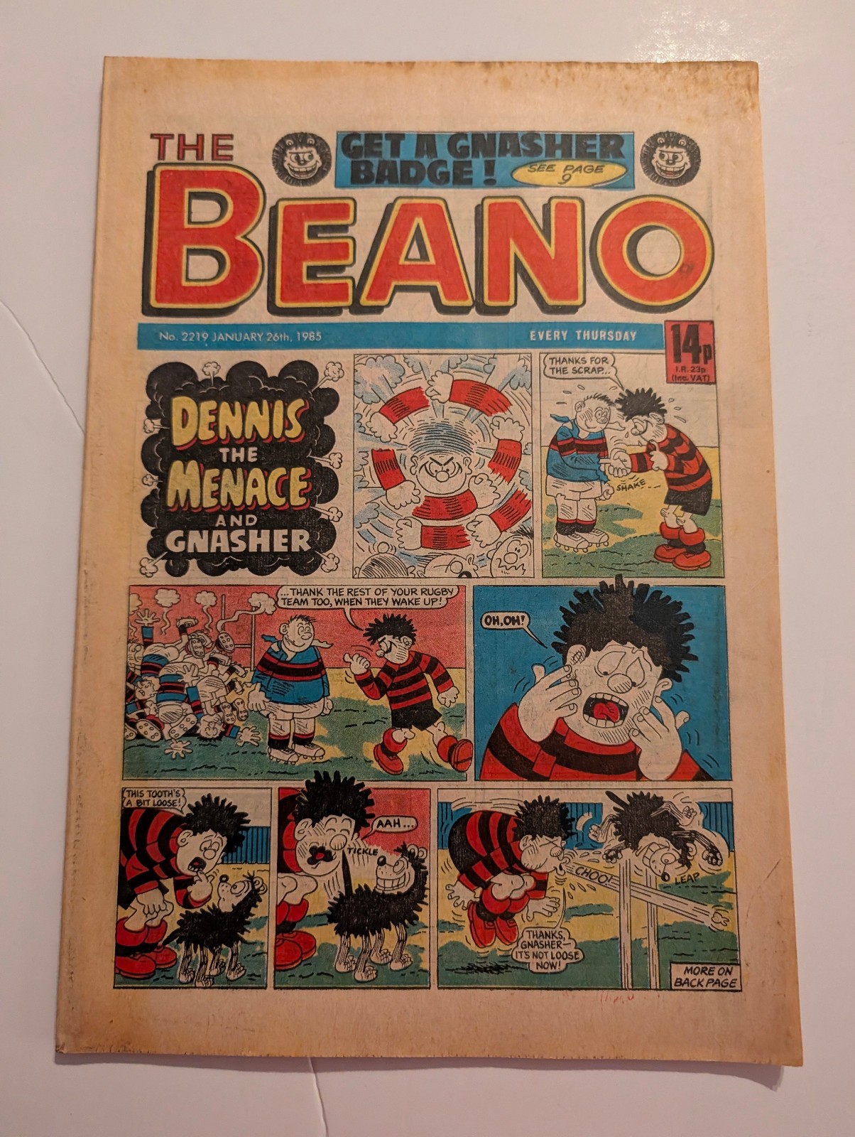 Beano Comic No 2219, January 26th 1985.