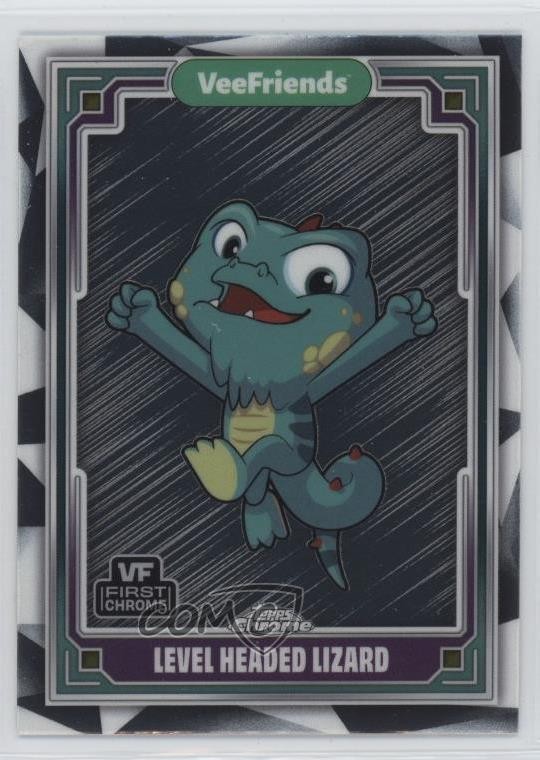 2025 Topps Chrome VeeFriends lucertola con testa di livello #65 6q5