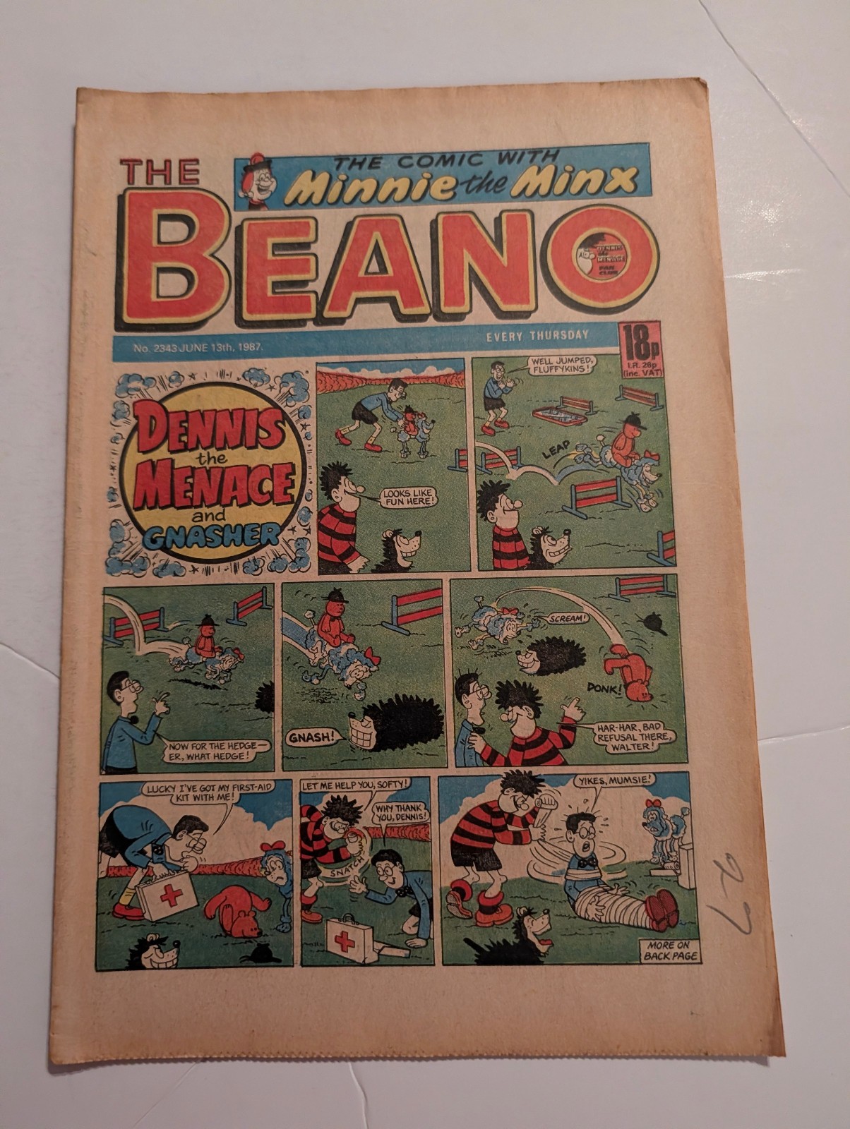 Beano Comic No 2343 June 13th 1987.