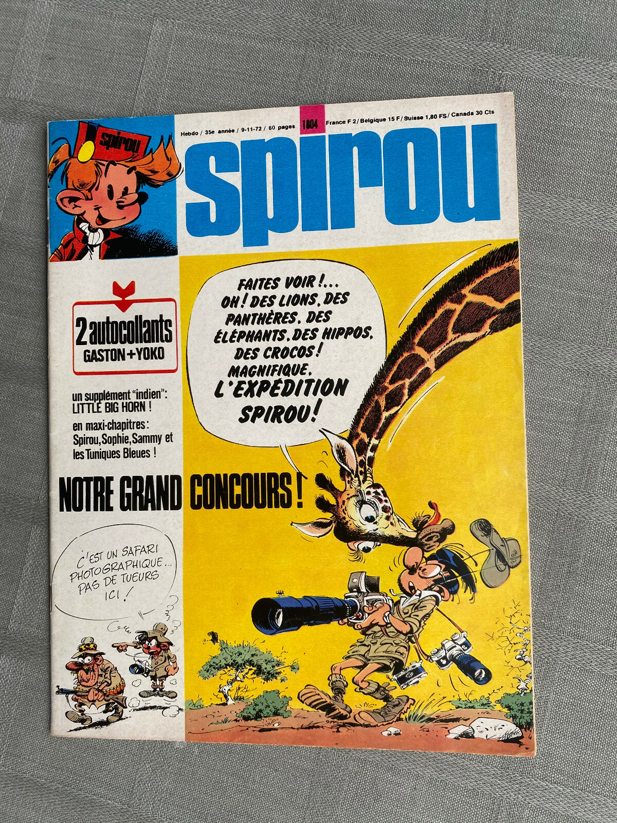 Hebdo Spirou N°1804 Con Supplemento In Buone Condizioni