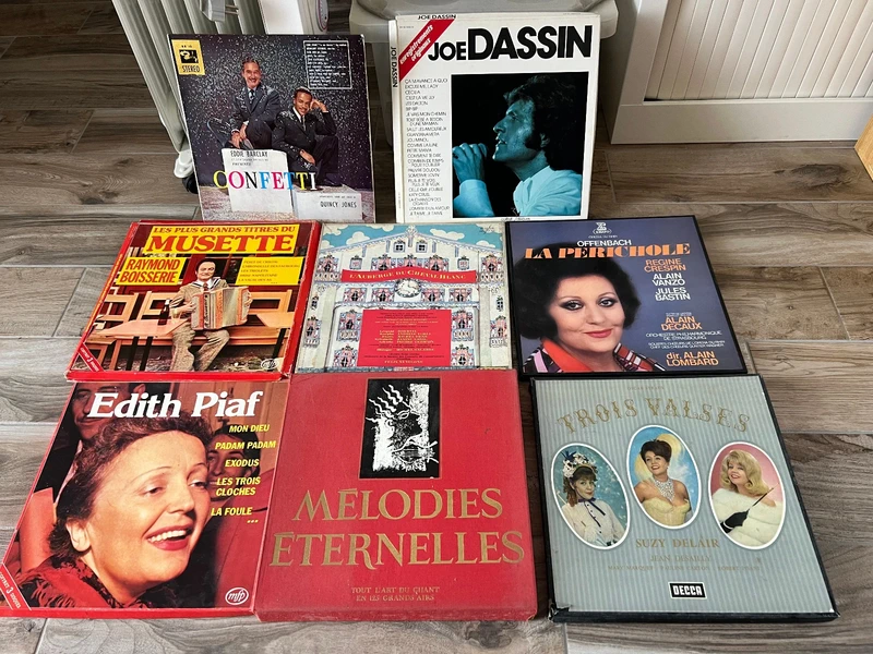 Lot coffrets vinyles 33 tours