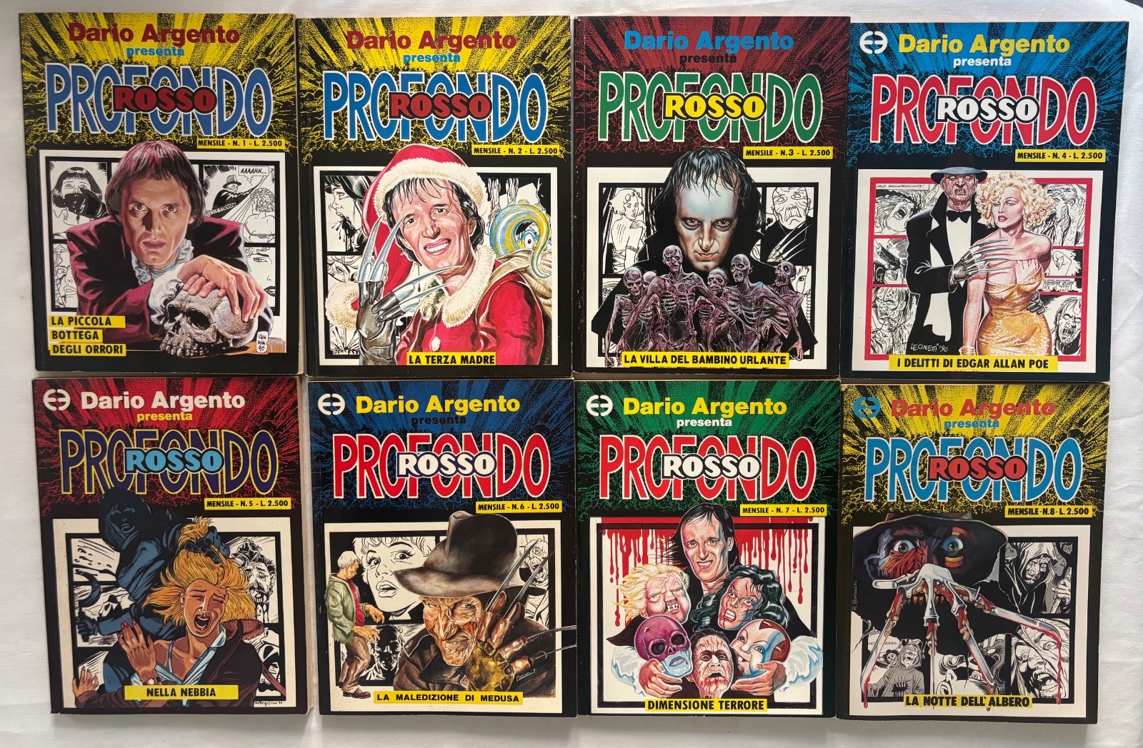 DARIO ARGENTO PRESENTA PROFONDO ROSSO ED. SCORPIO SERIE COMPLETA 15 NUMERI