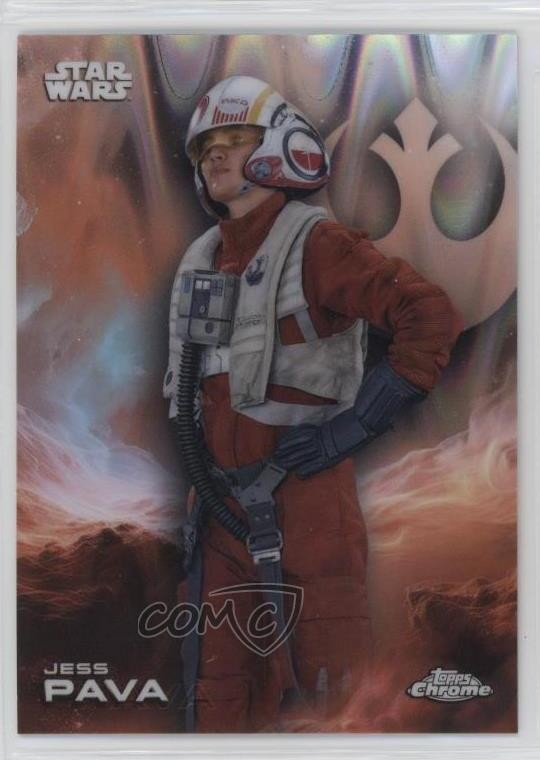 2025 Topps Chrome Star Wars RayWave Refractor Jess Testor Pava #126 1k7k