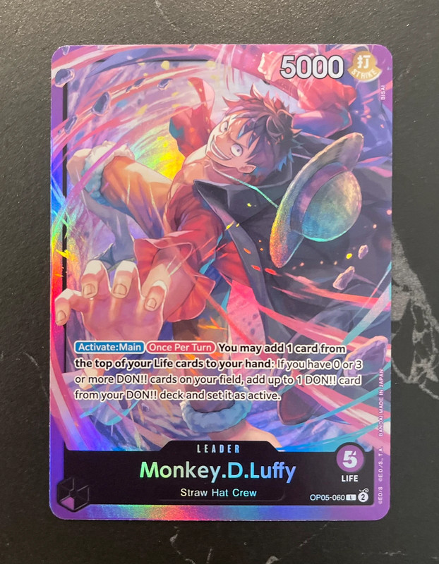 Carta One Piece Monkey D. Luffy OP05-060 NM