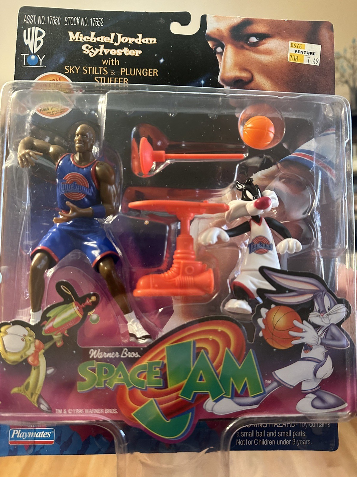 michael jordan silvester con trampoli del cielo