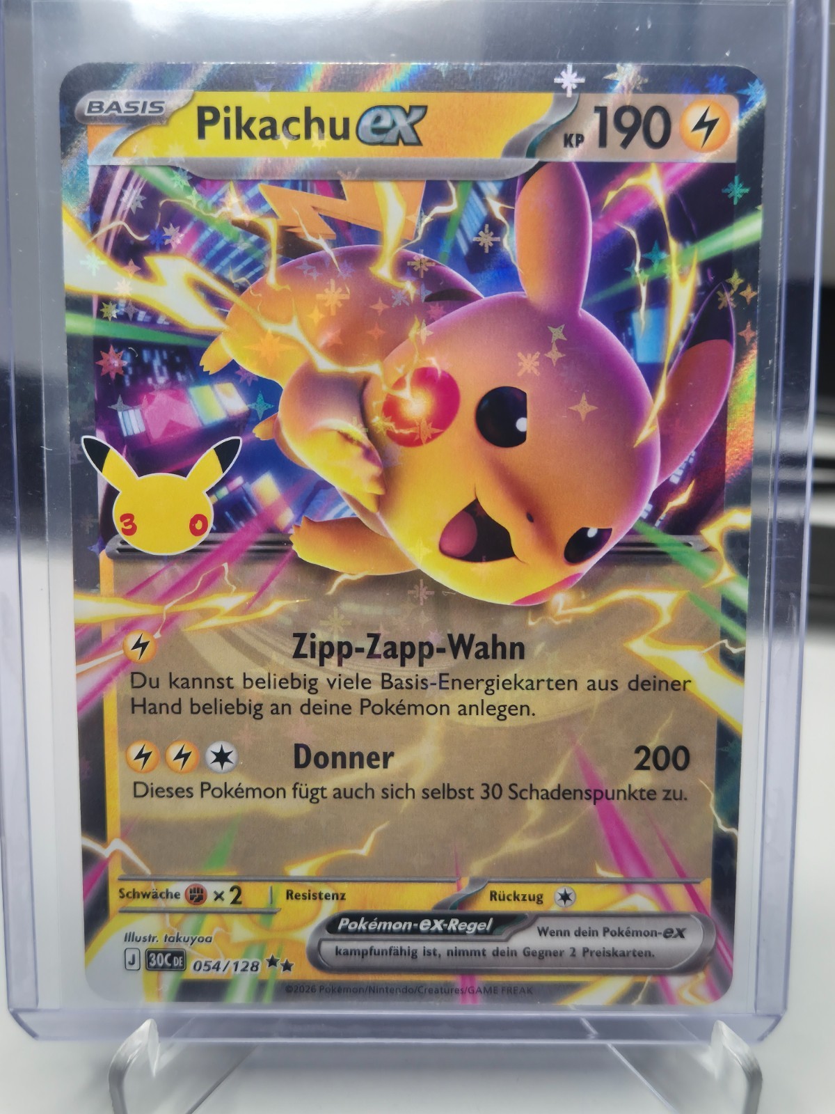 Pikachu ex (30C 054) - Collezione 30 anni - Pokemon - italiano