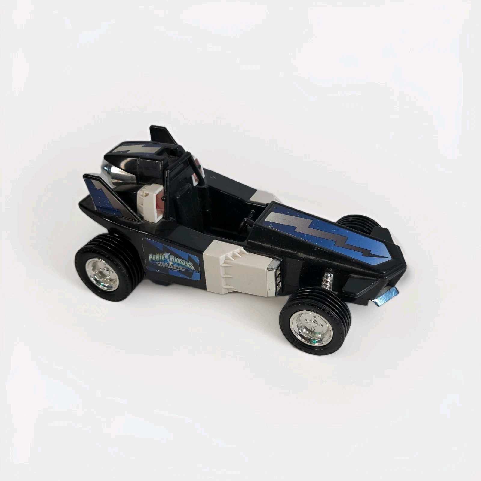 Auto d'epoca Power Rangers nello spazio blu Galactic Rover 1998 Bandai MMPR