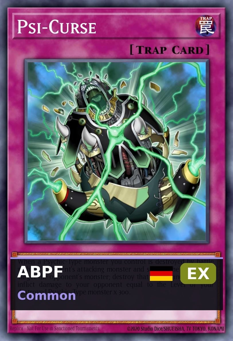 Psi-Maledizione ABPF-078 EX ITA Yu-Gi-Oh