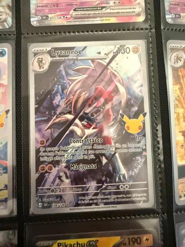 Lycanroc 30 anniversario pokemon