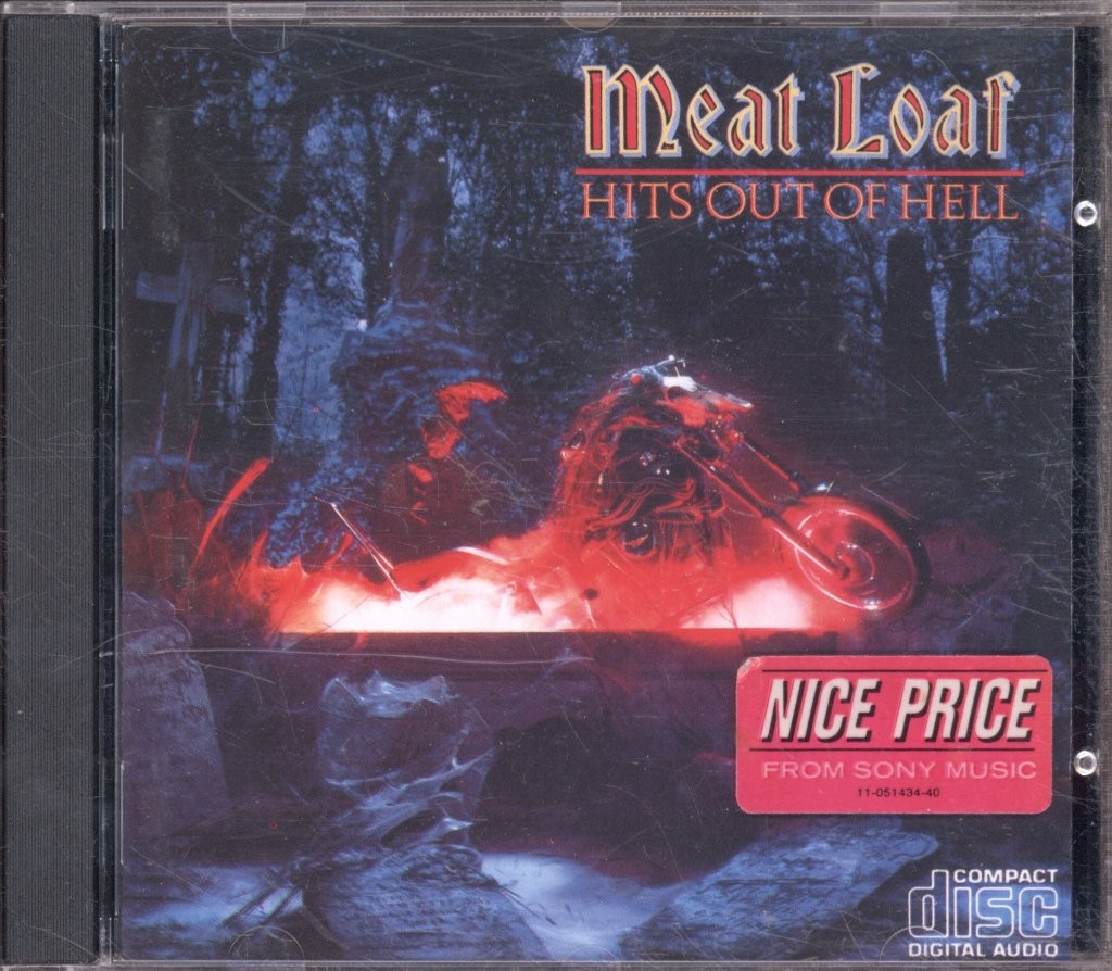 Meat Loaf Hits Out of Hell CD Europe Epic Reissue. CD Seconda Ristampa