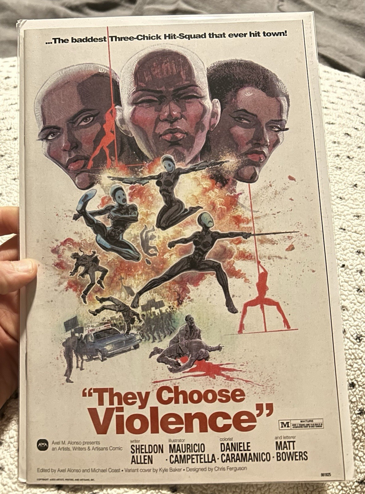 They Choose Violence #1 (di 5) copertina B variante Kyle Baker fumetto prima stampa