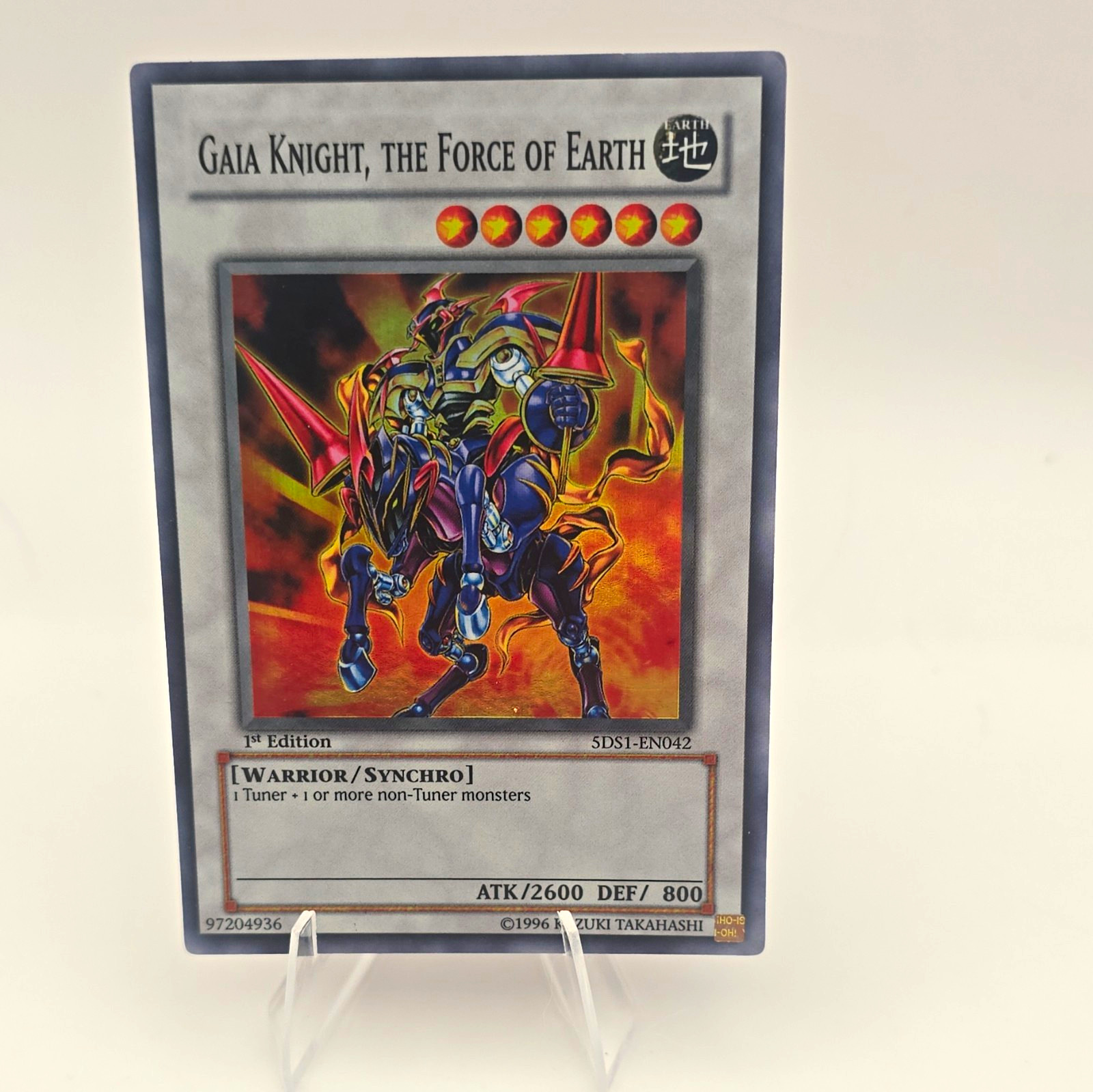 Konami Gaia Knight, the Force of Earth 5DS3-EN041 Holo EN 1st 2600/800