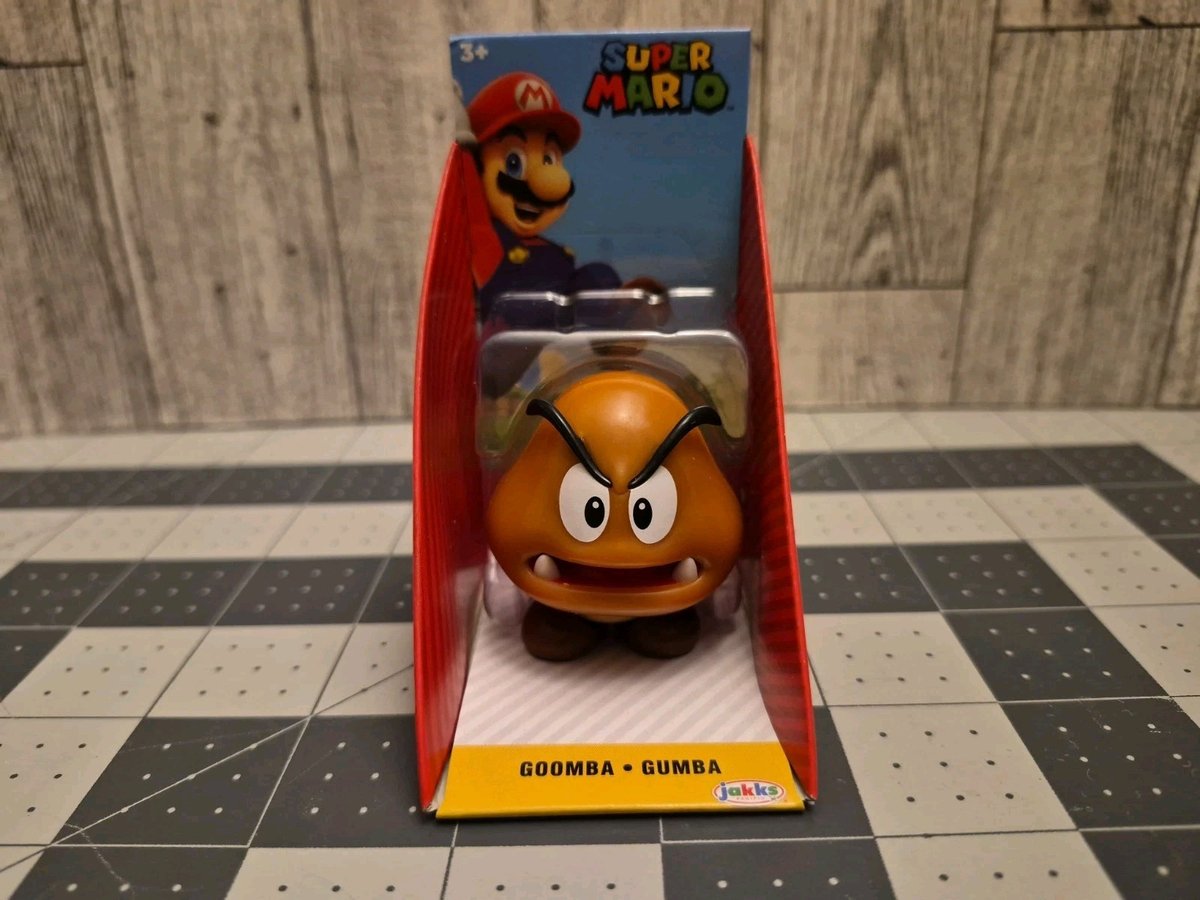  GOOMBA 2,5" ~ Nuovo design bocca ~ Super Mario World of Nintendo Jakks