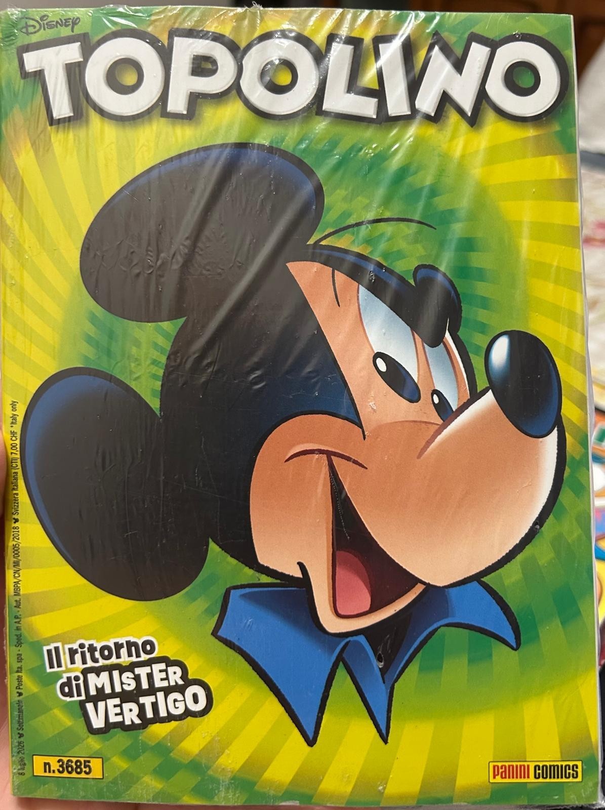 Topolino 3685 Blisterato di Walt Disney, 2026, Panini Comics